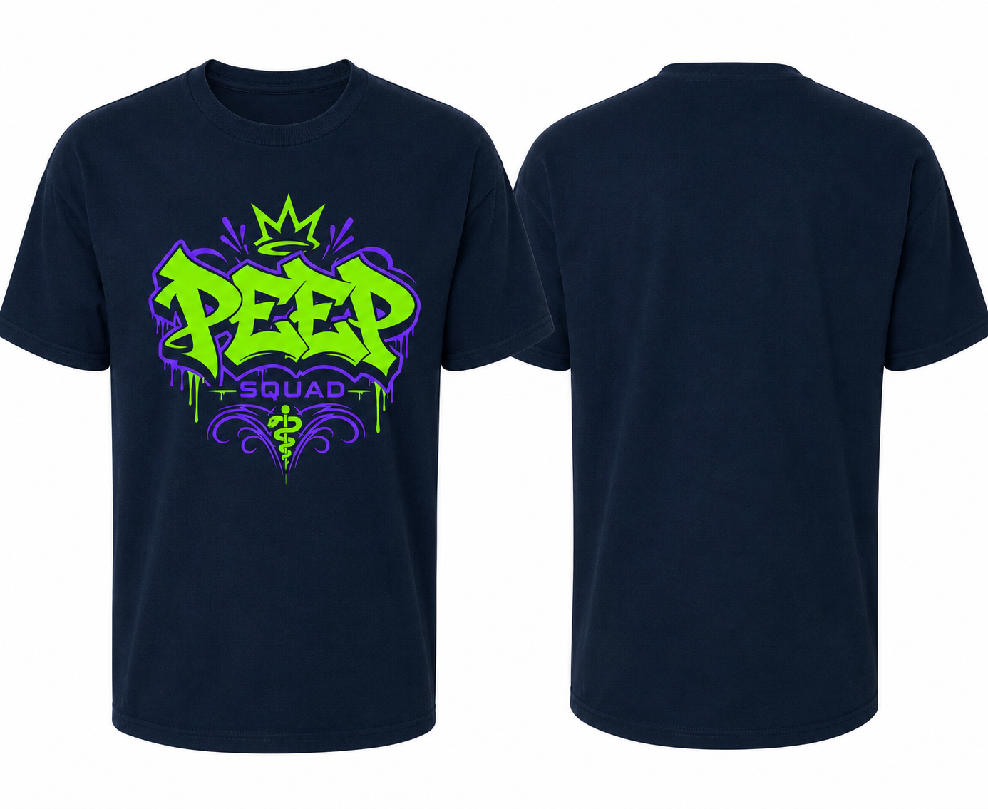 PEEP SQUAD Neon Respiratory Therapist Shirt | Retro RT T-Shirt | Ringspun Cotton