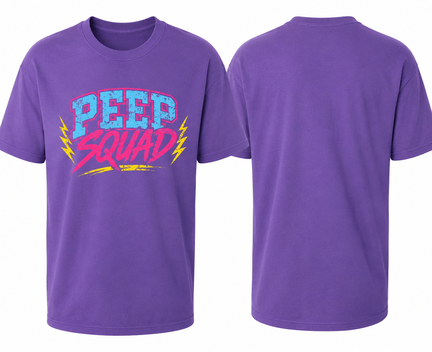 PEEP SQUAD Neon Respiratory Therapist Shirt | Throwback RT T-Shirt | Ringspun Cotton